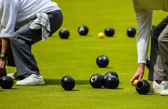 Men Playing Lawn Bowls